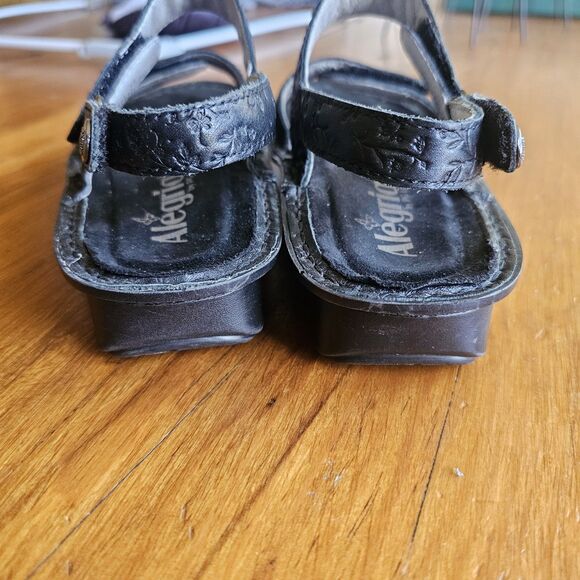 Alegria Verona 7401 Sandals Shoes Strappy Women's Black Leather Summer EU 35 - Picture 6 of 7